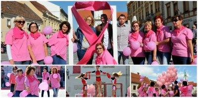 FOTO Varaždin se i ove godine uključio u obilježavanje Dana ružičaste vrpce