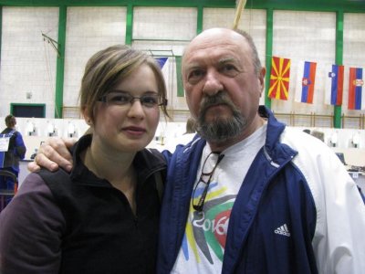 Vida Puškadija s trenerom Josipom Plečkom