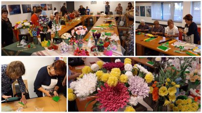 FOTO Cvijeće od krep papira zaživjelo na radionici u Novom Marofu
