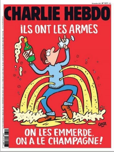 Charlie Hebdo i dalje prkosi: Je*eš ih, mi imamo šampanjac!