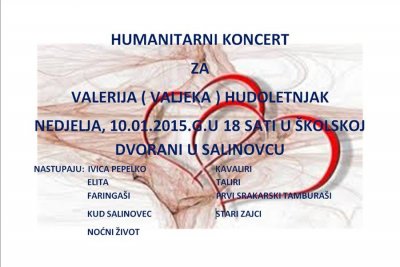 DŠR Salinovec organizira humanitarni koncert za teško bolesnog sumještanina