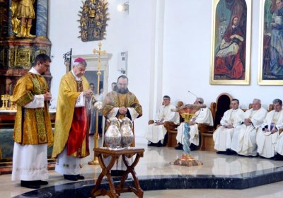 Misa posvete ulja proslavljena u katedrali Uznesenja BDM u Varaždinu