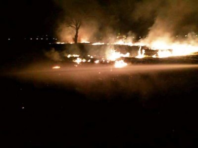 FOTO: Požar otvorenog prostora na predjelu između Benkovca i Bednje