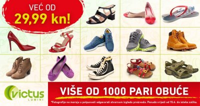 U Victusu u Luminiju prodaja više od 1.000 pari cipela po cijeni od 29,99 kuna