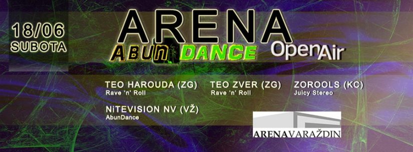 Arena Varaždin sprema AbunDance Open-Air party u subotu 18. lipnja