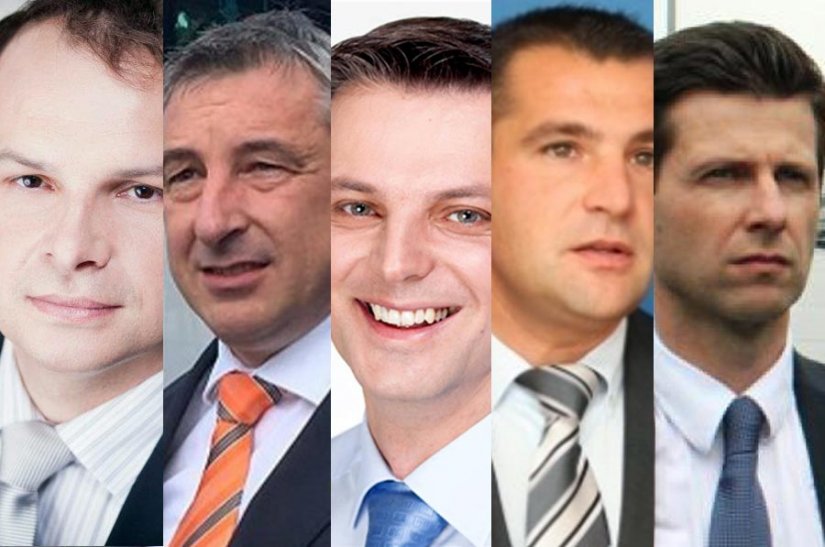 Kandidati Narodne koalicije u III. izbornoj jedinici: Hajdaš Dončić, Štromar, Kovač, Posavec, Habek...