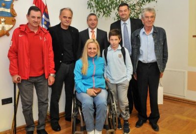 Župan Štromar primio srebrnu paraolimpijku Helenu Dretar Karić