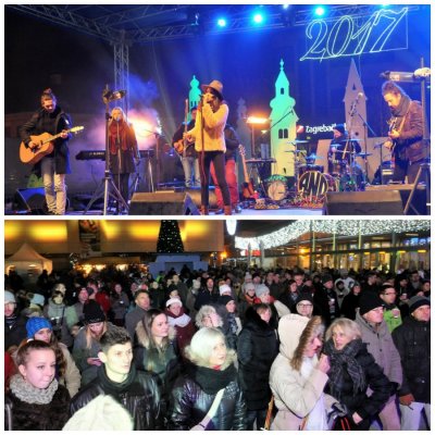 FOTO Unatoč hladnoći brojni Varaždinci uživali u koncertima na Kapucinskom trgu za Dan grada