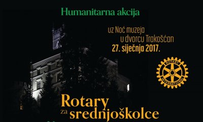 U Noći muzeja u dvorcu Trakošćan humanitarna akcija &quot;Rotary za srednjoškolce&quot;
