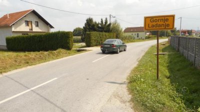Dionica županijske ceste 2029 u Gornjem Ladanju