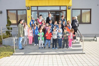 Djeca iz Dječjeg vrtića Zeko posjetili su načelnika Zvonko Šamec
