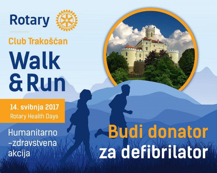 Rotarijanci u nedjelju u Trakošćanu organiziraju humanitarno-zdravstvenu akciju “Walk&amp;Run”