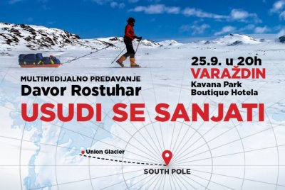 Avanturist Davor Rostuhar u ponedjeljak u Varaždinu uoči ekspedicije na Južni pol
