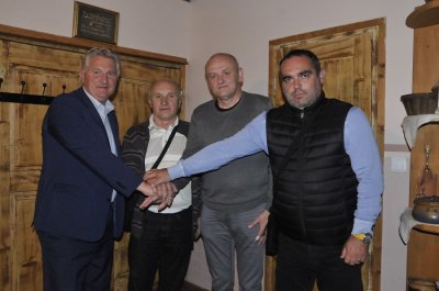 Novo čelništvo MNK Novi Marof - Bunta, Đakmanec, Budinski i Mamić (s lijeva)