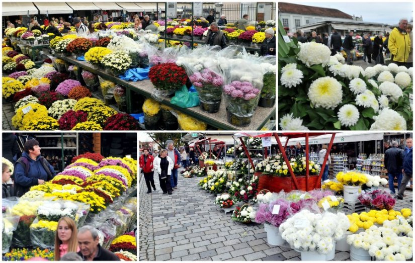 FOTO Bliži se blagdan Svih svetih, Varaždinci u potrazi za cvjetnim aranžmanima