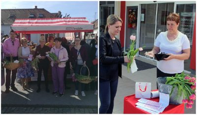 Građani u Varaždinu i Lepoglavi pokupovali tulipane za pomoć radu Zaklade &quot;Ana Rukavina&quot;