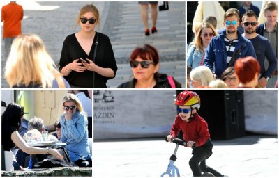 FOTO: Laganija odjeća i sunčane naočale obilježile pravu proljetnu subotu u Varaždinu