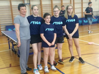 Učenice I. Osnovne škole Varaždin državne prvakinje u stolnom tenisu