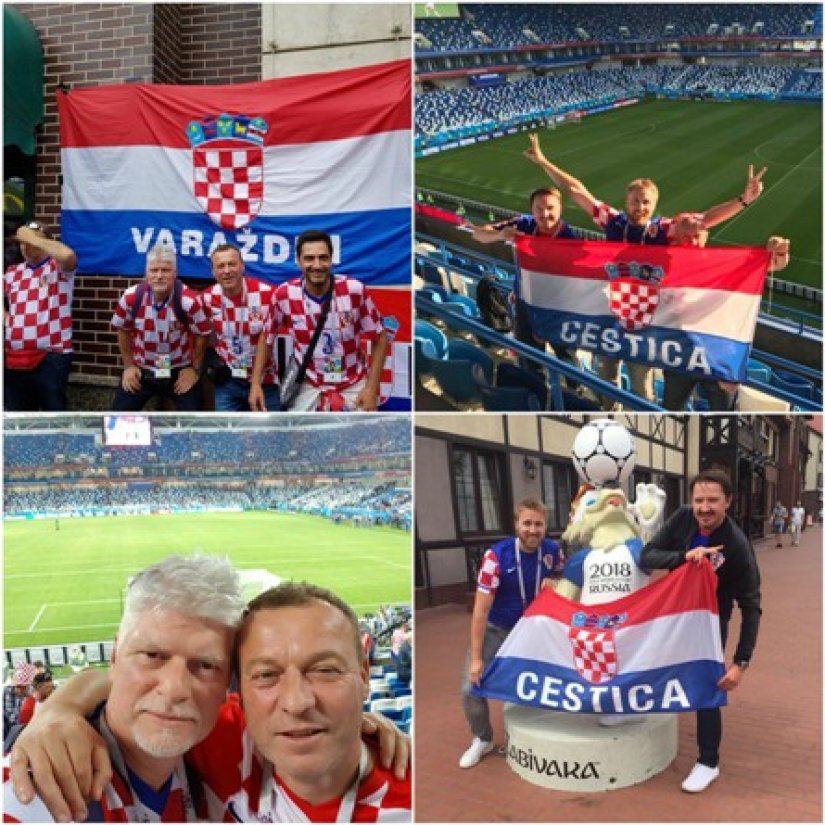 FOTO Pobjedu Hrvatske od 2:0 u Kalinjingradu pratili Varaždinci i Cestičani