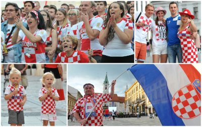 FOTO: Varaždinci svim srcem uz hrvatsku reprezentaciju