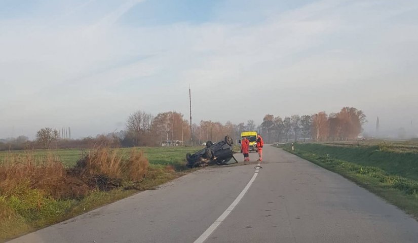 Nesreća na cesti Beretinec - Poljana Biškupečka, jedna osoba ozlijeđena