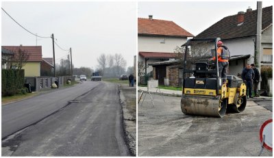 FOTO: Završava se uređenje i proširenje kolnika Sajmišne ulice u Biškupcu