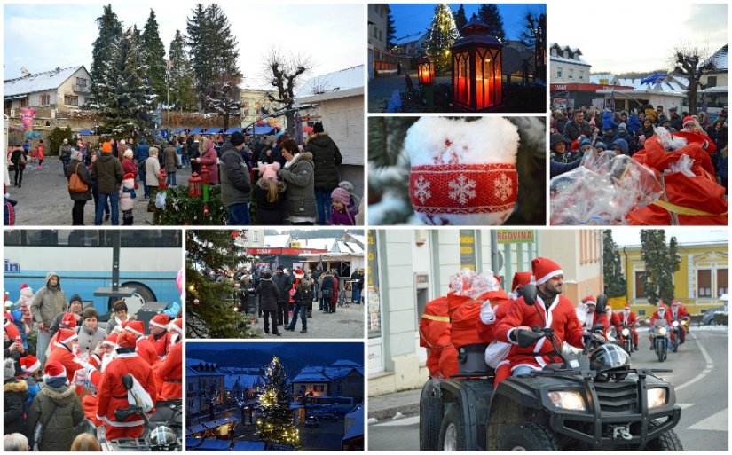 FOTO: Moto mrazovi u V. Toplicama razveselili brojne mališane slatkim poklonima