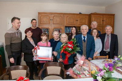 USPIJE SAMO RIJETKIMA Marija i Matej Žiher iz Svibovca Podravskog proslavili 70. godišnjicu braka