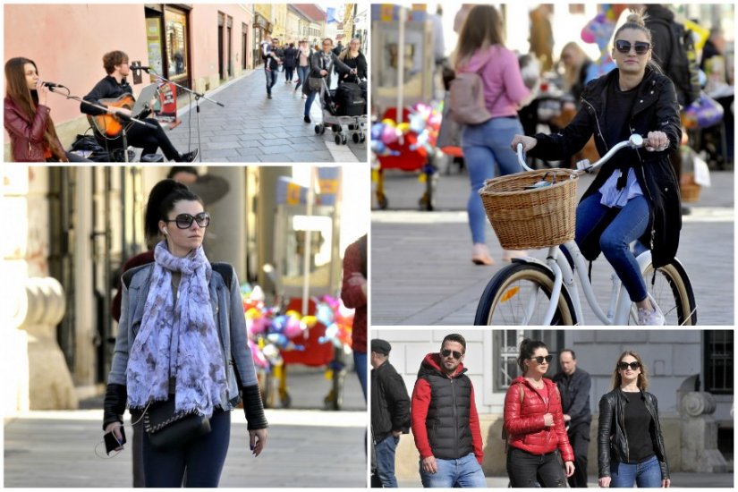 FOTO Živnule varaždinske ulice: svi su dobre volje jer je proljeće u zraku