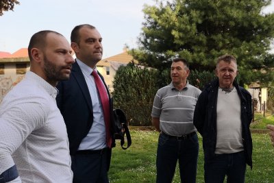 Damir Habijan i Mario Šiljeg tijekom radnog posjeta državnog tajnika