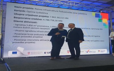 Općini Ljubešćica bespovratno više od 4. mil. kuna za razvoj poduzetničke zone