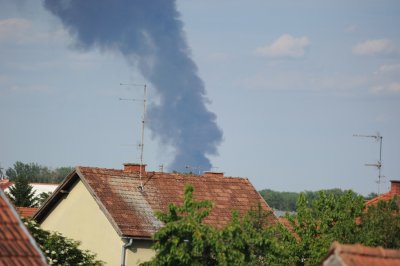 Veliki dim diže se iz smjera Dravske šume, razlog - spaljivanje otpada?