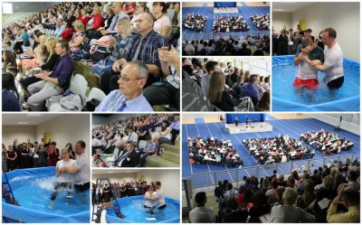 Na kršćanskom sastanku Jehovinih svjedoka kršteno i osam osoba