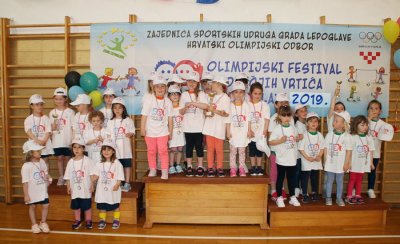 FOTO: Mali olimpijci iz šest dječjih vrtića u Lepoglavi odmjerili snage