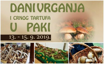 Dani vrganja i crnog tartufa od 13. do 15. rujna u Paki nedaleko od N. Marofa