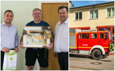 Zahvala za donirano vatrogasno vozilo: Prijam za Norberta Schindlera u Maruševcu