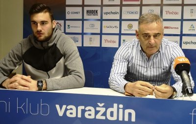 Luka Bonačić i Ivan Nevistić na današnjem susretu s novinarima u klubu