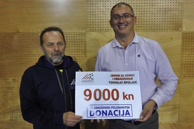 TK Marathon 95 predao donaciju od 9000 kuna Centru za odgoj i obrazovanje Tomislav Špoljar