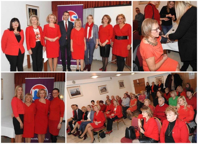 FOTO Reformisti obilježili &quot;Dan crvenih haljina“ i upozorili na opasnost od moždanog udara