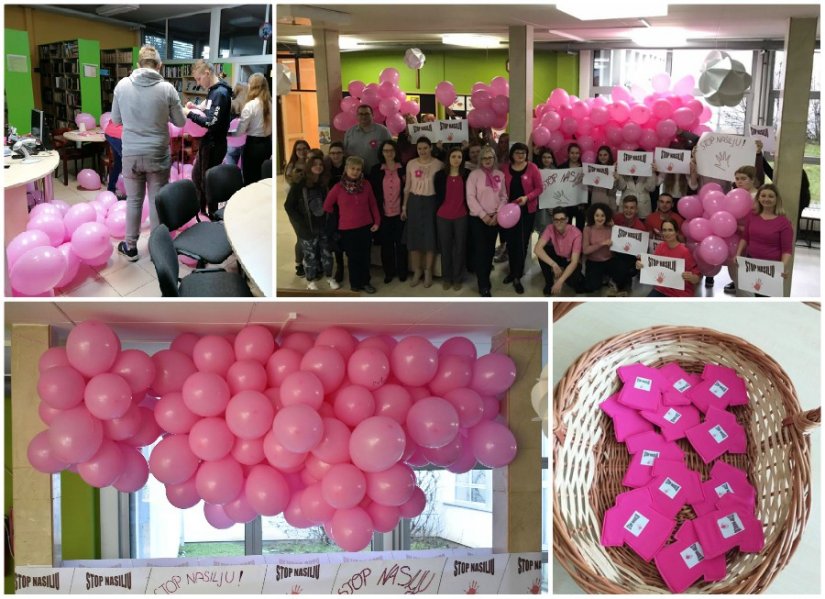 Dan ružičastih majica u Srednjoj strukovnoj školi: porukama i ružičastim protiv vršnjačkog nasilja