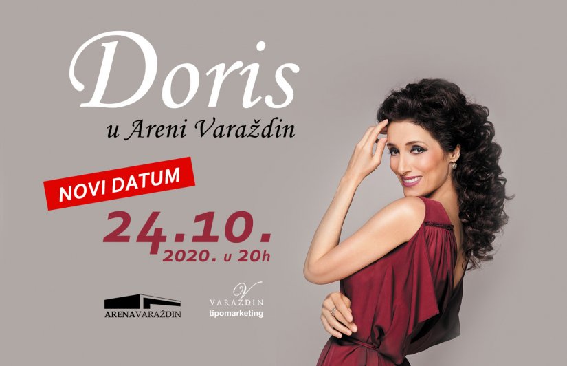 Odgođen koncert Doris Dragović u Areni Varaždin, novi termin 24. listopada