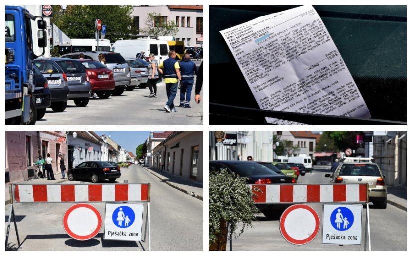 FOTO Oprez idu kazne jer je dio varaždinske Šenoine ulice kod placa - pješačka zona