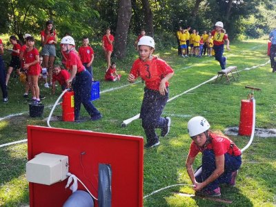FOTO Vatrogasne igre u Hrženici: Natjecanje mališana za kraj ljetne sezone