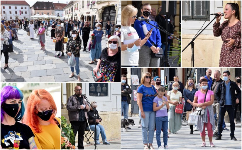 FOTO Prosvjed podrške: &quot;Okupili smo se kako bismo žrtvama rekli da ih čujemo&quot;