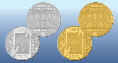 Novi prigodni zlatni i srebrni kovani novac u povodu 350. obljetnice osnivanja Sveučilišta u Zagrebu