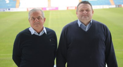 Stjepan Cvek (lijevo) i novi predsjednik NK Varaždina Dražen Vitez