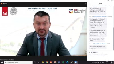 Traju virtualni Dani međunarodne suradnje na FOI-ju