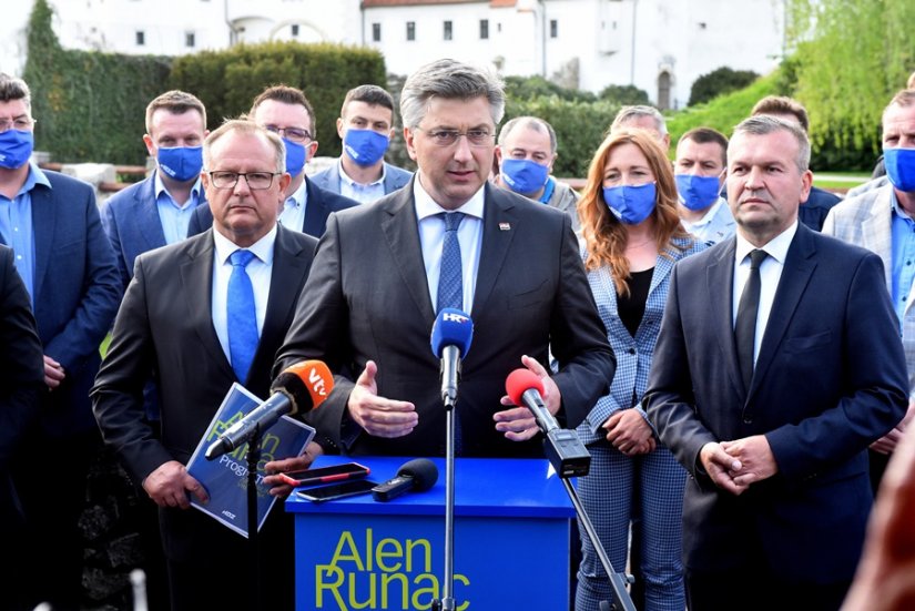 Andrej Plenković na Trgu Miljenka Stančića u Varaždinu