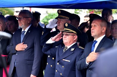 FOTO U nazočnosti ministra Božinovića otvoreno Spomen obilježje poginulim i nestalim policajcima PU Varaždin