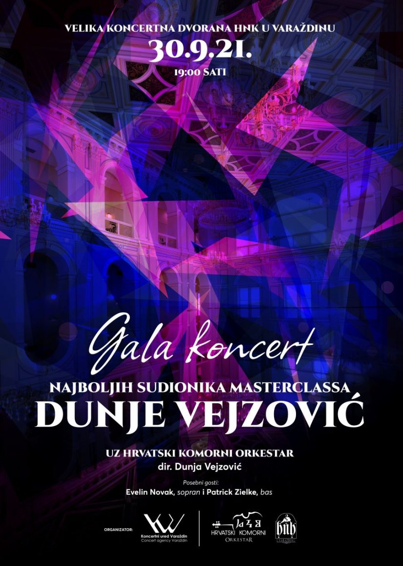 Gala koncert 30. rujna u Varaždinu u Velikoj koncertnoj dvorani HNK